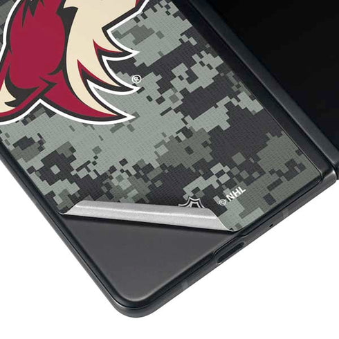 NHL Arizona Coyotes Camo Galaxy Z Fold3 5G Skin